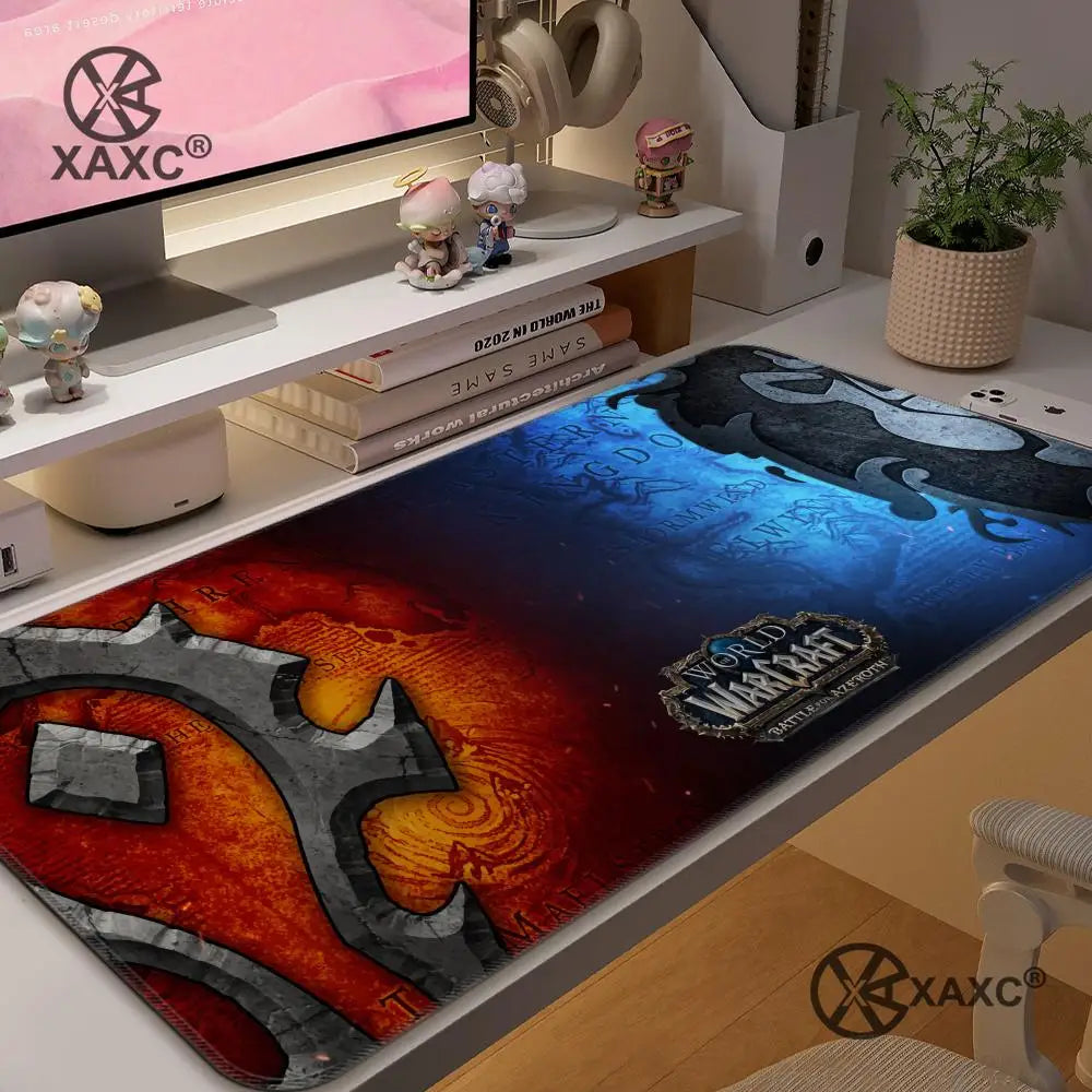 Lich King World Of Warcraft XAXC podloga za miša, velika podloga za tipkovnicu i miš za radni stol, neklizajuća gumena gaming podloga za miša, podloga za miš za prijenosno računalo