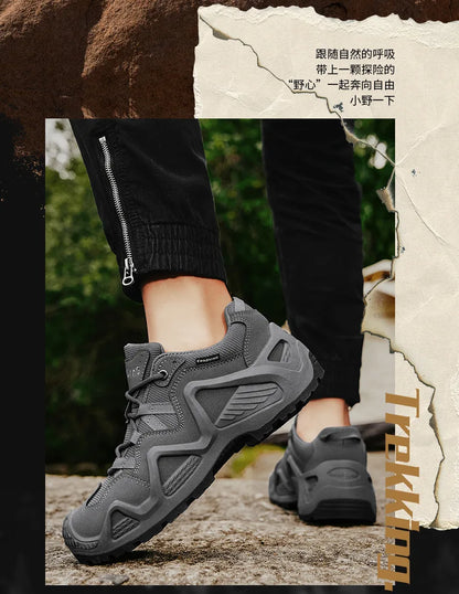 Baskets de mode outdoor pour homme – Nouveaux créateurs – Chaussures de randonnée – Chaussures de marche respirantes camouflage pour homme – Chaussures d'escalade pour couples