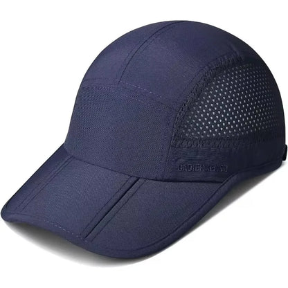 GADIEMKENSD Snabbtorkande, hopfällbara och bärbara basebollkepsar för män, sommar, havsvågbroderi, unisex, sport, solhattar, snapback-keps