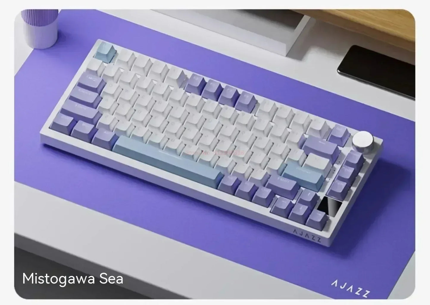 Ajazz AK820 Professional Mechanical Keyboard TFT Screen Multifunctional Knob Game Keyboard 3 Mode Hot Plug RGB Pad Office Gift