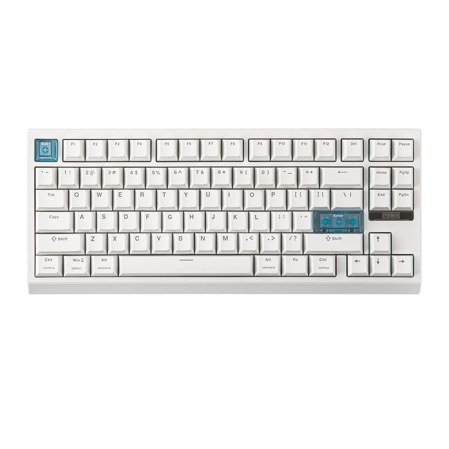 Teclado mecânico magnético EPOMAKER G84 HE 75% ANSI US Layout Gasket com fio/BT/2.4Ghz sem fios, efeito Hall, polling 8K e 8000mAh