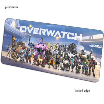 Tapete de rato gaming Overwatch com impressão HD, 900x400x3mm, para PC e secretária, tapete gamer para computador portátil e desktop