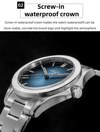 ADDIESDIVE Luxury Men's Automatic Watch Sapphire Glass Japan 8215 Mechanical Watch BGW9 Super Luminous Men Analog Watches AD2533