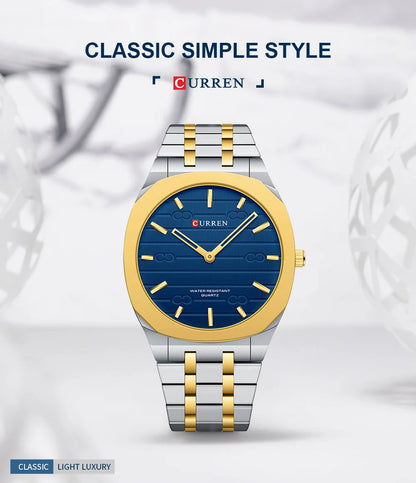 CURREN Top Luxury Brand Quartz Watch Men Stainless steel Strap Military Watches 30ATM Waterproof Wristwatch Relogio Masculino