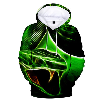 Classic Dolphins tigers wolves galloping horses animal 3D Print Hoodies Long Sleeve Sweatshirts Adult/Child Casual Pullovers