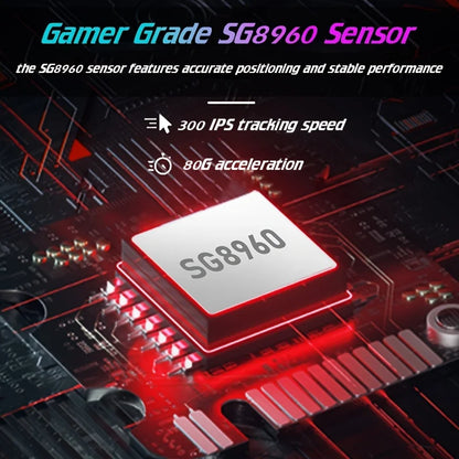 E-YOOSO X-39PRO Wired Gaming Mouse with Side Keys, Newly Upgraded Sensor SG8960, Ergonomic Mouse, Esports Mouse, Optical Mouse
