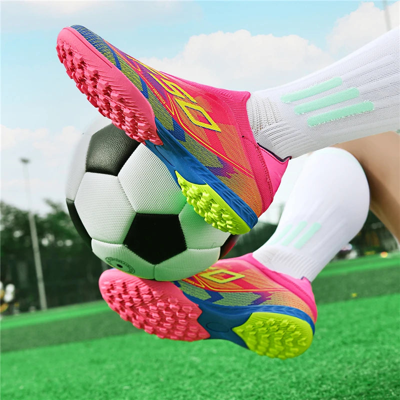 Men Soccer Shoes Cleats FG/TF Professional Original Women Football Boots Society Grass Indoor Training Unisex Non Slip Sneakers