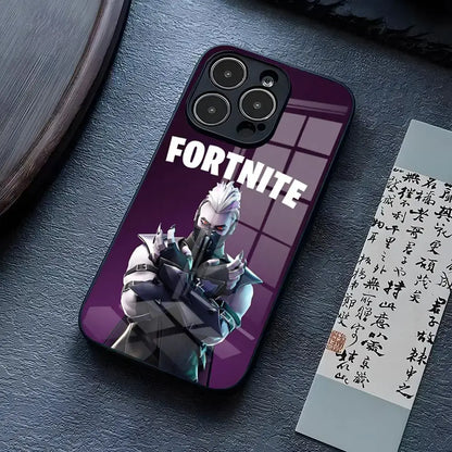 Custodia per telefono B-Battle-R-Royales-F-FortniteS per iPhone 17 Pro Max 15 Pro 14 12 11 13 Mini X XR XS 16 Plus SE, cover in vetro