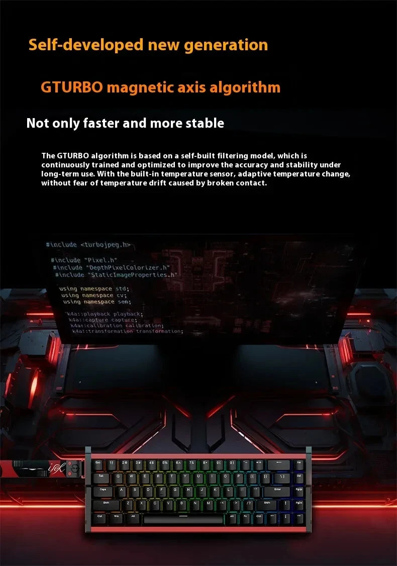 IROK MG68 Ace MG68 Plus MG68 Pro MG68 MAX Mini Aluminum Magnetic Gaming Mechanical Keyboard 60% Rapid Trigger Gamer Keyboard