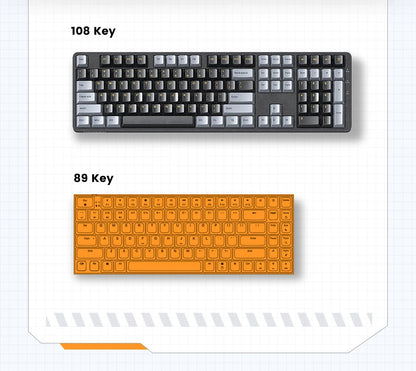 Teclado Mecânico UGREEN 108 Teclas PBT Teclado com Fio Switch Red Russo/Coreano/EN para Desktop Portátil Windows Mac OS Gaming