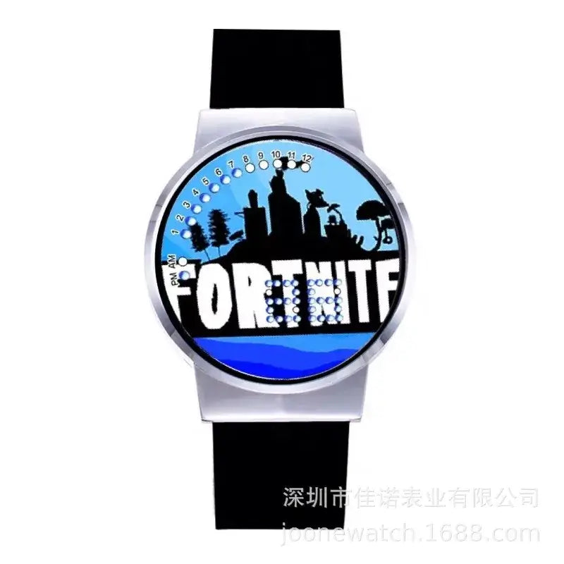 Orologio Fortnite Cute Fashion Cartoon personalizzato Kawaii Touch con luce notturna LED, orologio elettronico per studenti, regalo per amici