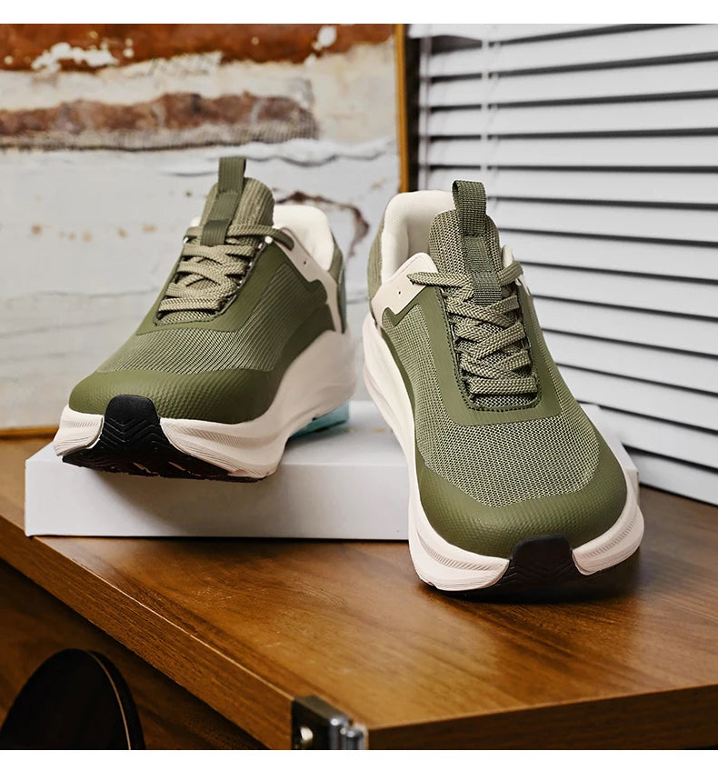 Men Running Shoes Marathon Speciality Sports Breathable Lightweight Women's Comfortable Nonskid Leisure Sneakers Plus Size 38-46