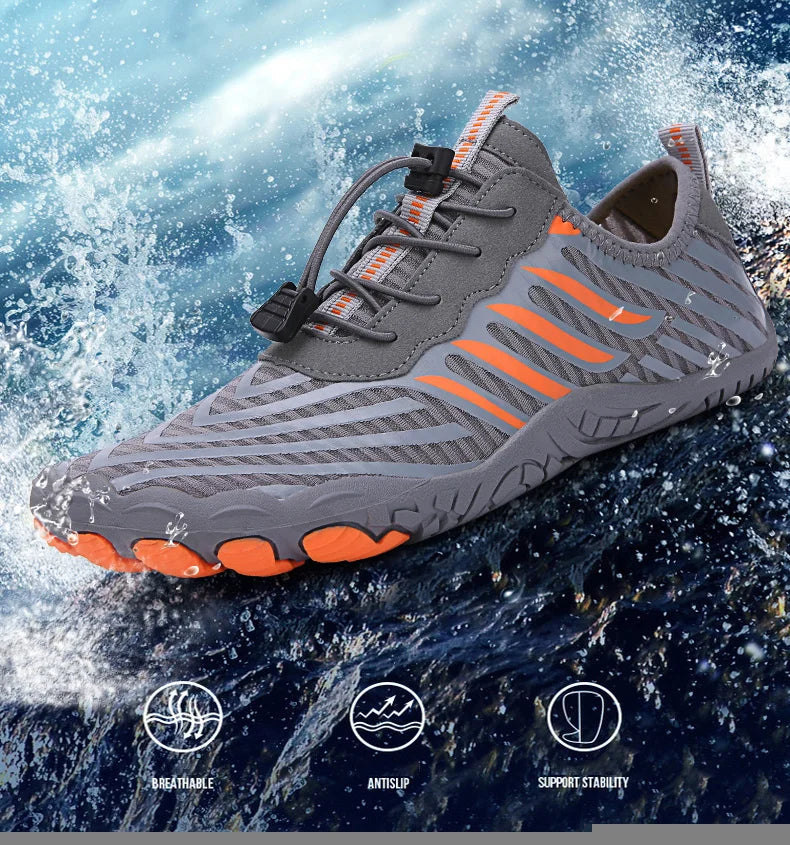 Men Women Water Shoes Aqua Shoes Drainage Beach Sports Swim Sandals Quick Dry Boating Barefoot Diving Fishing Surfing Sneakers