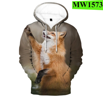Hip Hop Popular Novelty Comfortable Fox 3D print Hoodies Sweatshirts Men/Women Sweatshirt Adult/Child Casual Pullovers