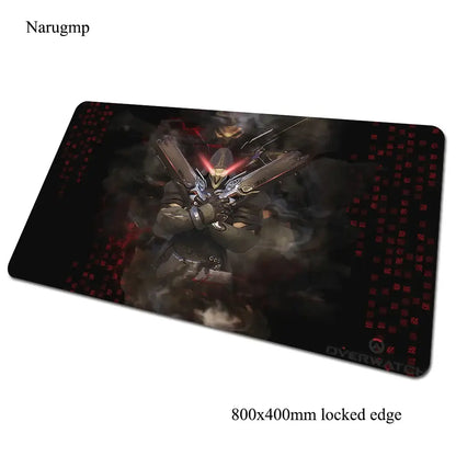 Tapete de rato gaming Overwatch 80x40cm, grande, para secretária de computador, tapete gamer para PC e portátil, presente de Halloween