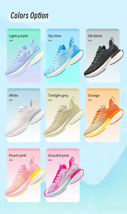 ONEMIX Chinese Sports Shoes New Shock-absorbent Men Running Shoes Non-slip Breathable Lightweight Outdoor Women Sneaker