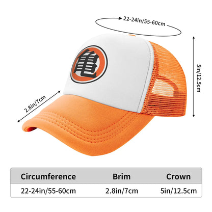 DBZ Turtle Japanese Anime Goku Trucker Cap Adult Dragon Ball Hat Sun Hats Dad Hat Adjustable Snapback Caps Mesh Baseball Cap, produit gaming premium Fraquane