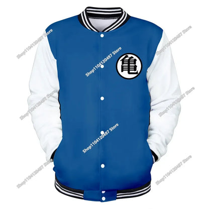 Dragon Ball Streetwear Baseball Uniform for Man Women Son Goku Adults Costumes Jackets Spring Fall Coat Cardigan Sweatshirt Gift