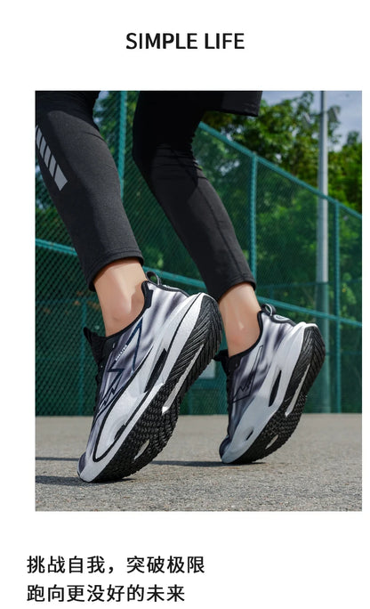 2026 Running Shoes Carbon Plate Marathon Men Sports Breathable Lightweight Women's Comfortable Athletic Antiskid Sneakers Casual