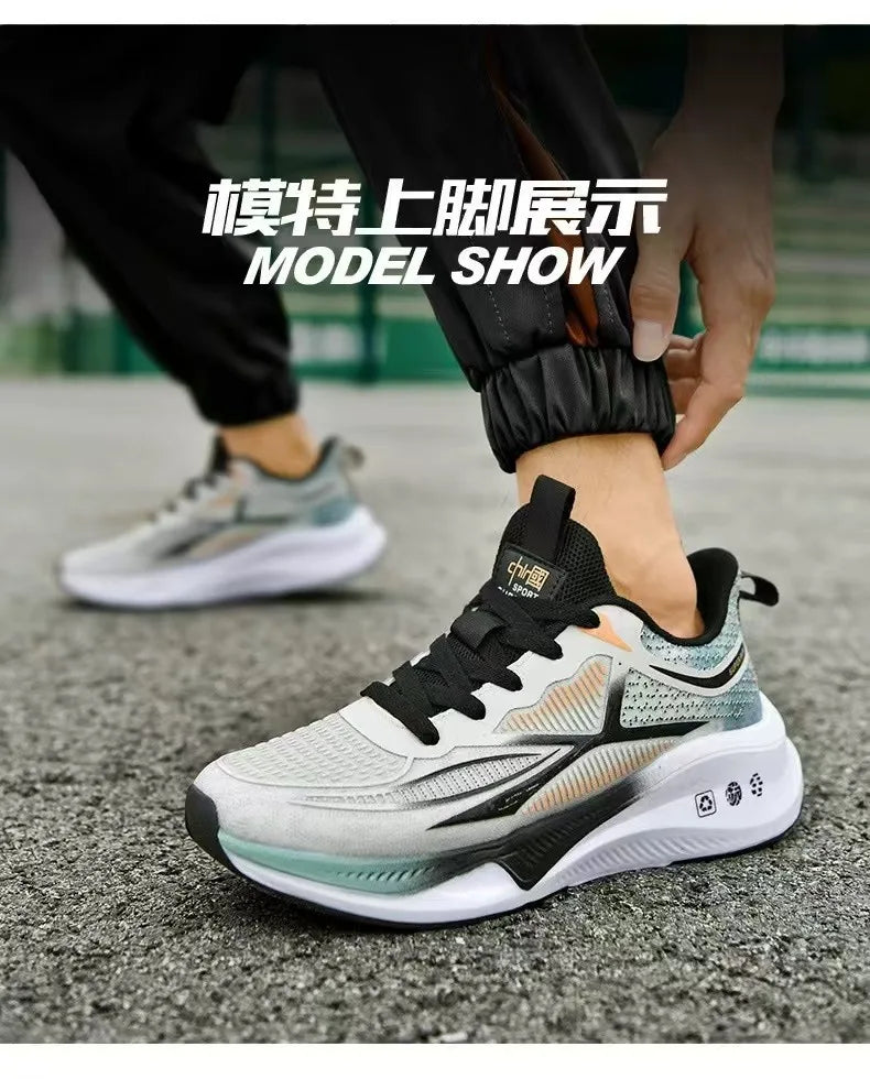 New casual sports shoes for men, trendy breathable mesh shoes, versatile and lightweight running shoes