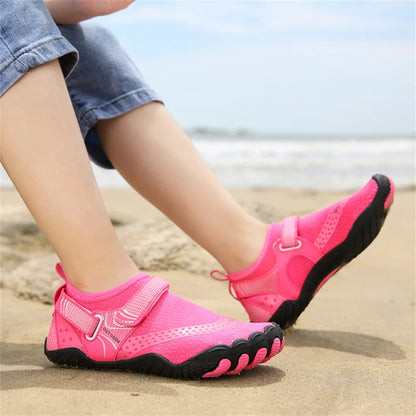 Kids Aqua Shoes Summer Beach Five Fingers Barefoot Water Shoes Swimming Lightweightl Non-slip Seaside River Children Sneakers