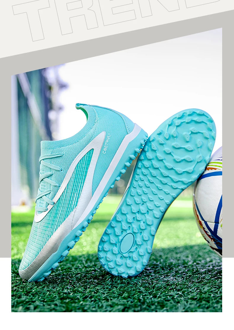 New Men Football Boots Sport Adult Long Spikes Soccer Shoes Training Outdoor Cleats Breathable Non Slip Boys Match Comfortable