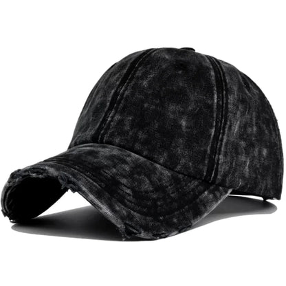 New Unisex Washed Cotton Cap High Quality Denim Plain Baseball Cap Men Women Adjustable Casual Outdoor Streetwear Fashion Hat