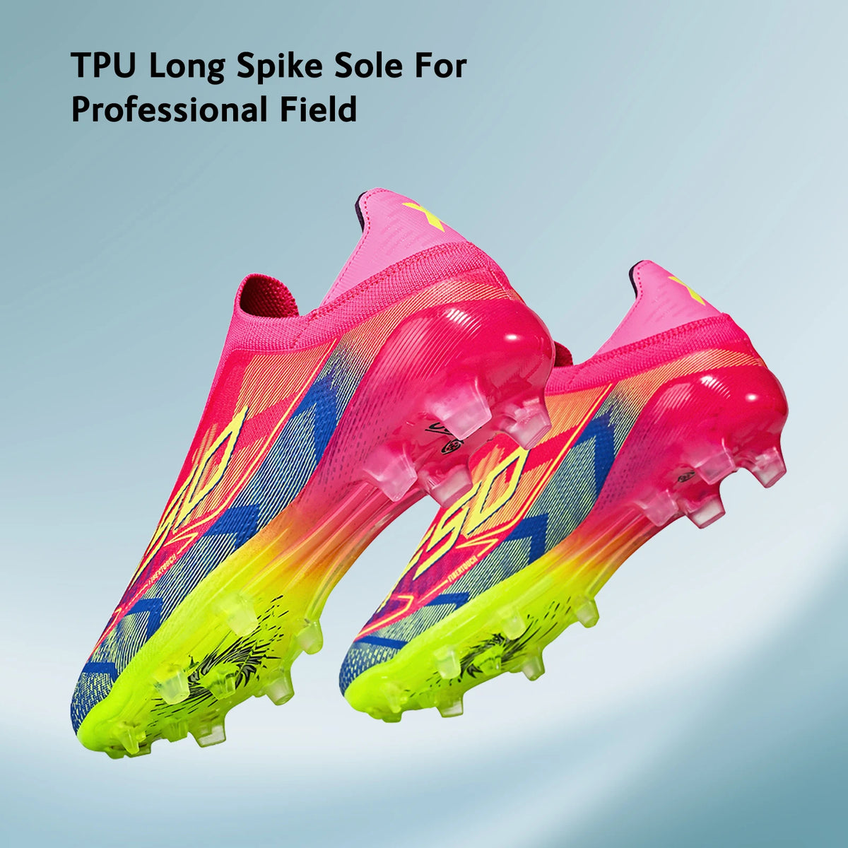 AG/FG Firm Ground Soccer Cleats for Men Women Kids Youth PU Fabric Rubber Sole Non-Slip Wear-Resistant Training Boots