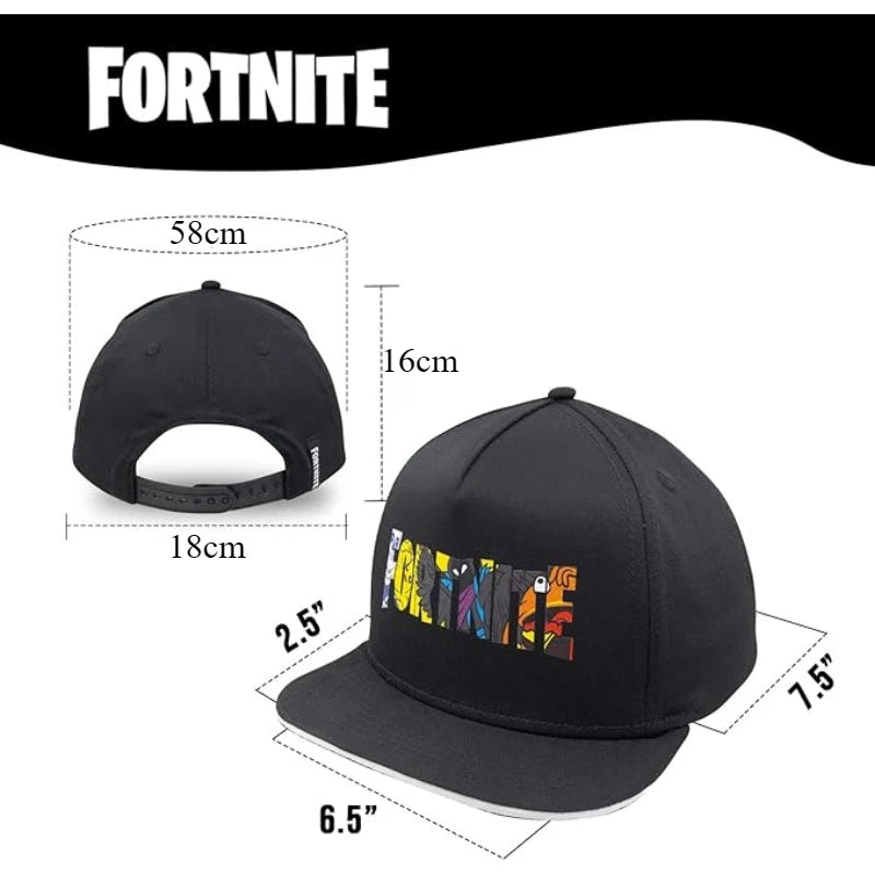 Fortnite Game Cap Cartoon Black Hat Adults Outdoor Travel Adjustable Sun Baseball Sports Cap