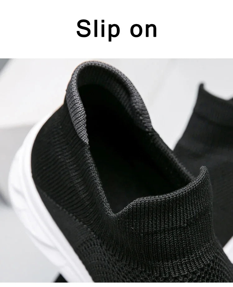 Breathable Men Casual Shoes Lightweight Male Vulcanized Shoes Outdoor Platform Men's Loafers Soft Mesh Flats Non-slip Sneakers