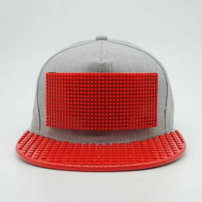 Crtani patchwork bejzbol kape, uradi-sam blokovi, snapback kape, hip hop kape za muškarce i žene, odvojivi pikseli, kape za tatu, dječje kape, kape za odrasle