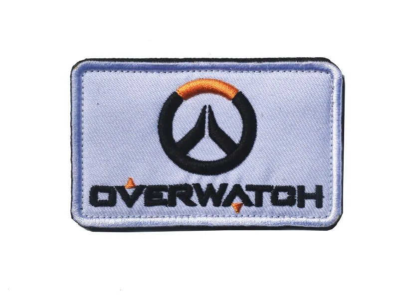 Patch mágico bordado Overwatch D.Va para braço, cosplay, mochila e roupa — decalque decorativo, merchandising para fãs e presente