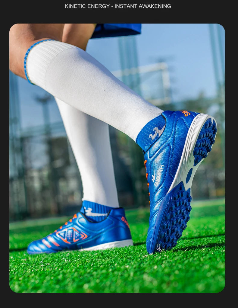 Double Star Men's Genuine TF Turf Soccer Shoes, for Primary School Students, Teenagers, Adults & Kids, Professional Training and