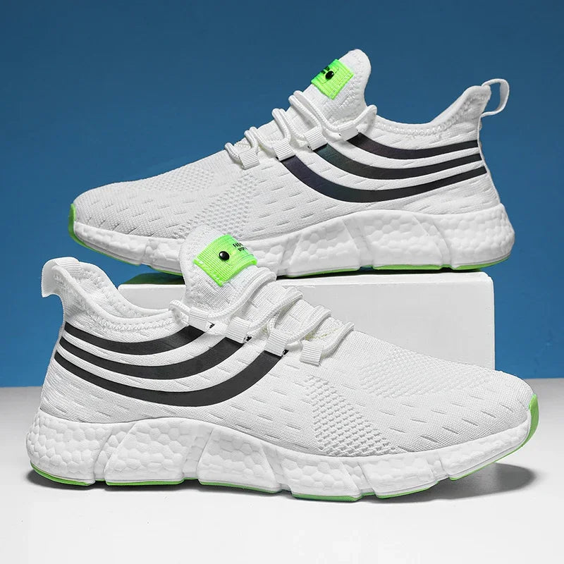 Men Casual Sports Shoes Breathable Lightweight Sneakers Anti-slip Flats Outdoor Running Walking Tenis Athletic Jogging Shoes