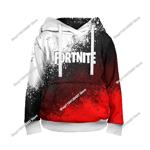 Sweatshirts com Capuz Fortnite 2025 Novas com Impressão 3D para Homem, Hoodie Harajuku de Manga Comprida, Sweatshirt Oversized Unissexo para Cosplay