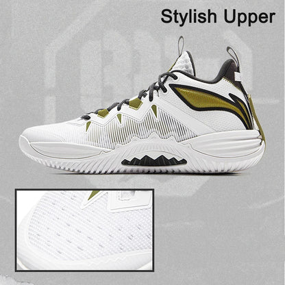 Li-Ning Men's BADFIVE STORM 2025 Outdoor Basketball Shoes BOOM Cushioning TUFF OS Wearable LiNing Sports Sneakers ABFV017