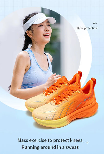 ONEMIX New Cushioned Running Shoes women Fall Winter Heavy Runners Lace-up Women Jump Rope Dance Non-slip Outdoor Sneakers
