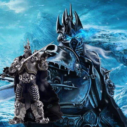 16cm World of Warcraft Game Figure Lich King Arthas Death Knight Standing Frostmourne Desktop Ornaments Collect Festival Gifts