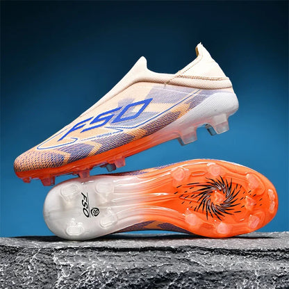 New Men's Soccer Shoes Grass Adult Non-Slip Football Boots Ultralight Sport Indoor Cleats Non Slip Fg Turf Futsal Comfortable