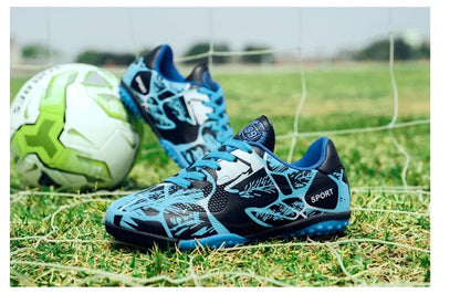 Buty piłkarskie dla dzieci Sports Society Field Chłopięce buty do piłki nożnej Futsal Szybkie buty do halowej piłki nożnej Oryginalne buty z kolcami do kostek Buty piłkarskie