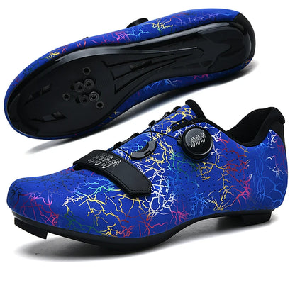 New Cycling Shoes Men's Self-locking Racing Road Cycling Sports Shoes Lockless Training Shoes Women's SPD Cleats Cycling Shoes