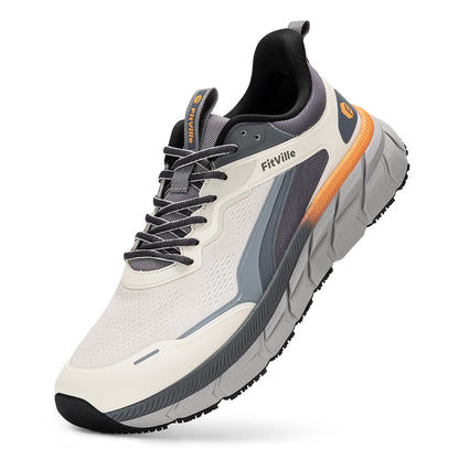 FitVille Wide Toe Box Shoes for Men Cushioned Well Extra Wide Width Shoes Non Slip Wide Lightweight Breathable Running Shoes