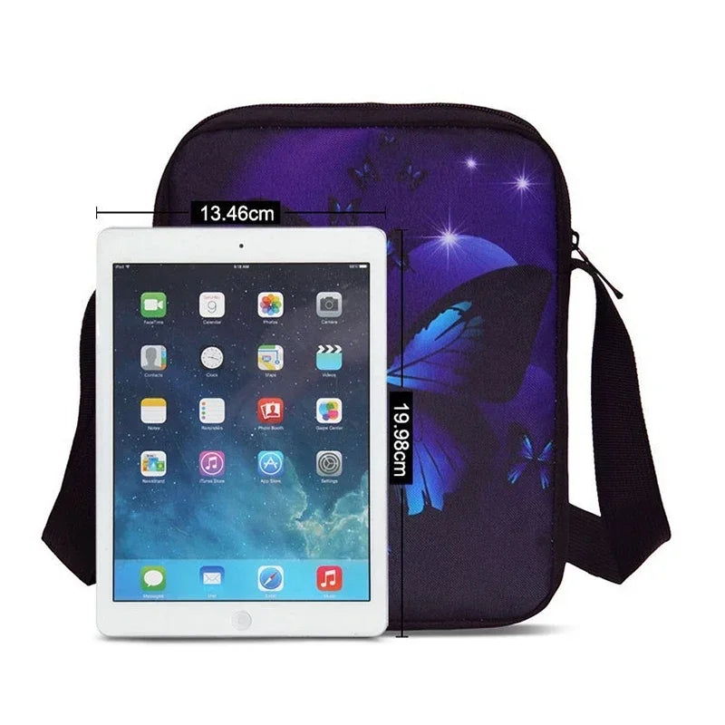 Mala de ombro estilo messenger com estampado Hot Game Boy Girls, design infantil F-FortniteS, mala casual para homem e mulher, bolsa para telemóvel e saco de compras