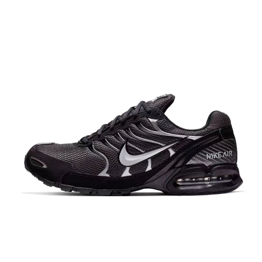 Nike Air Max Torch 4 Men's Casual Runners – Black/Silver, Lace Closure, Plush Midsole, Breathable Upper 343846-002