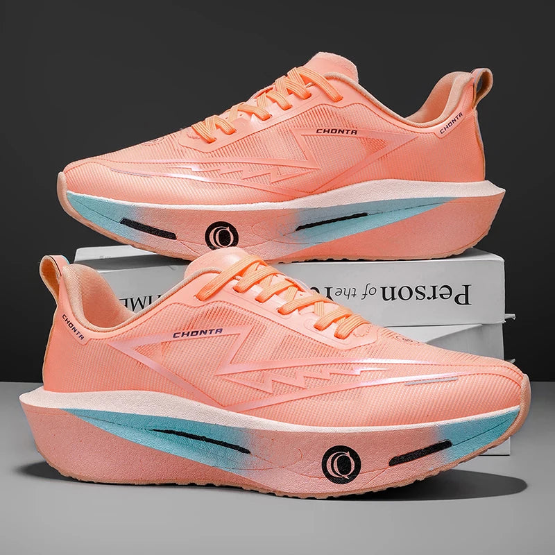 2026 Running Shoes Carbon Plate Marathon Men Sports Breathable Lightweight Women's Comfortable Athletic Antiskid Sneakers Casual