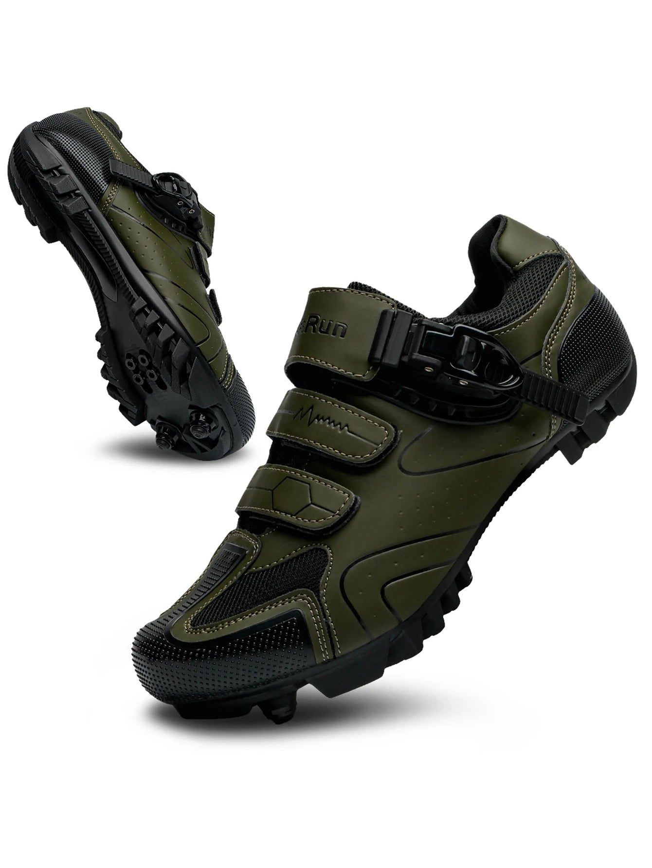 Spring 2025，MTB Cycling Shoes With Clamps For Men,Carbon Sports Shoes, Speed, Mountain Running，Mountain Bike Shoes