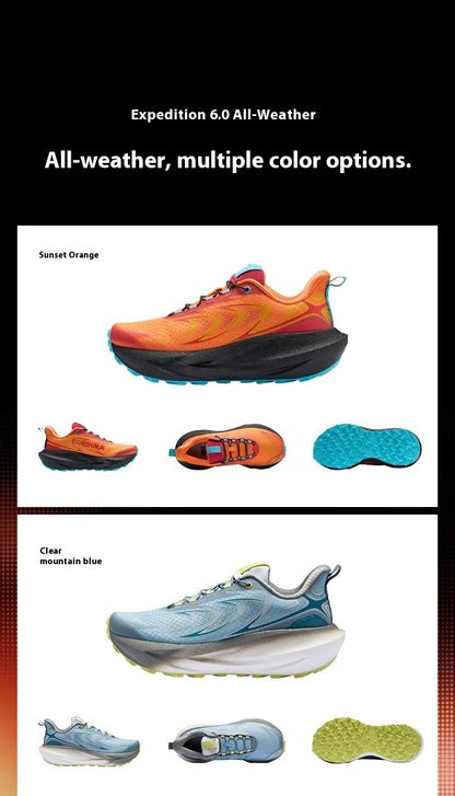 BMAI Outdoor Men's Sports Shoes Breathable Man Sneakers Lightweight Mountain Running Shoes for Men Cushion Trail Jogging Sneaker