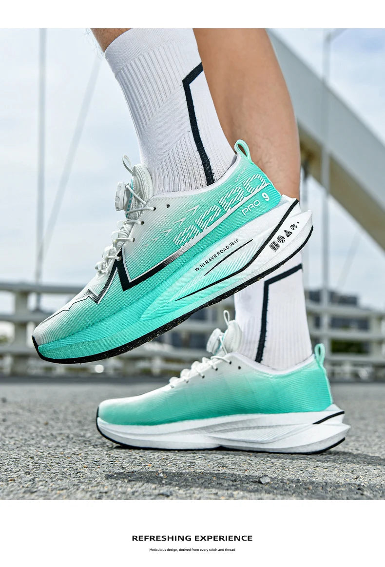 Męskie buty do biegania na co dzień, maratonowe, sportowe, z wkładką z włókna węglowego, oddychające, lekkie, damskie, wygodne, sportowe, antypoślizgowe trampki