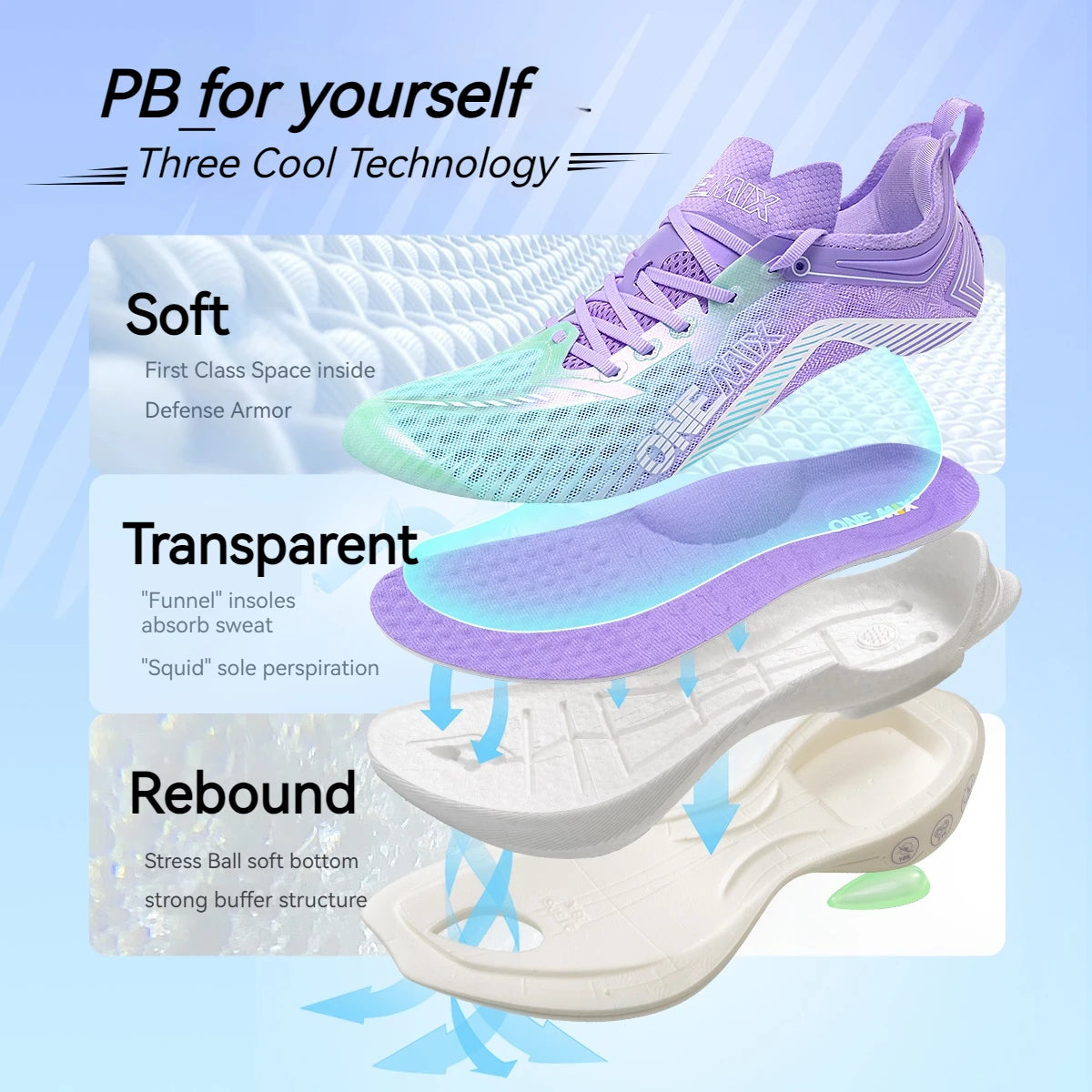 ONEMIX Carbon Plate Marathon Running Racing Shoes Professional Stable Support Shock-relief Ultra-light Rebound Sneakers