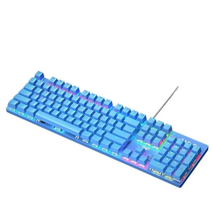 Wired Mechanical keyboard Gamer USB Keyboards gaming Backlit Musical 100% Computer 104 keys keyboard Ergonomic PC keyboard